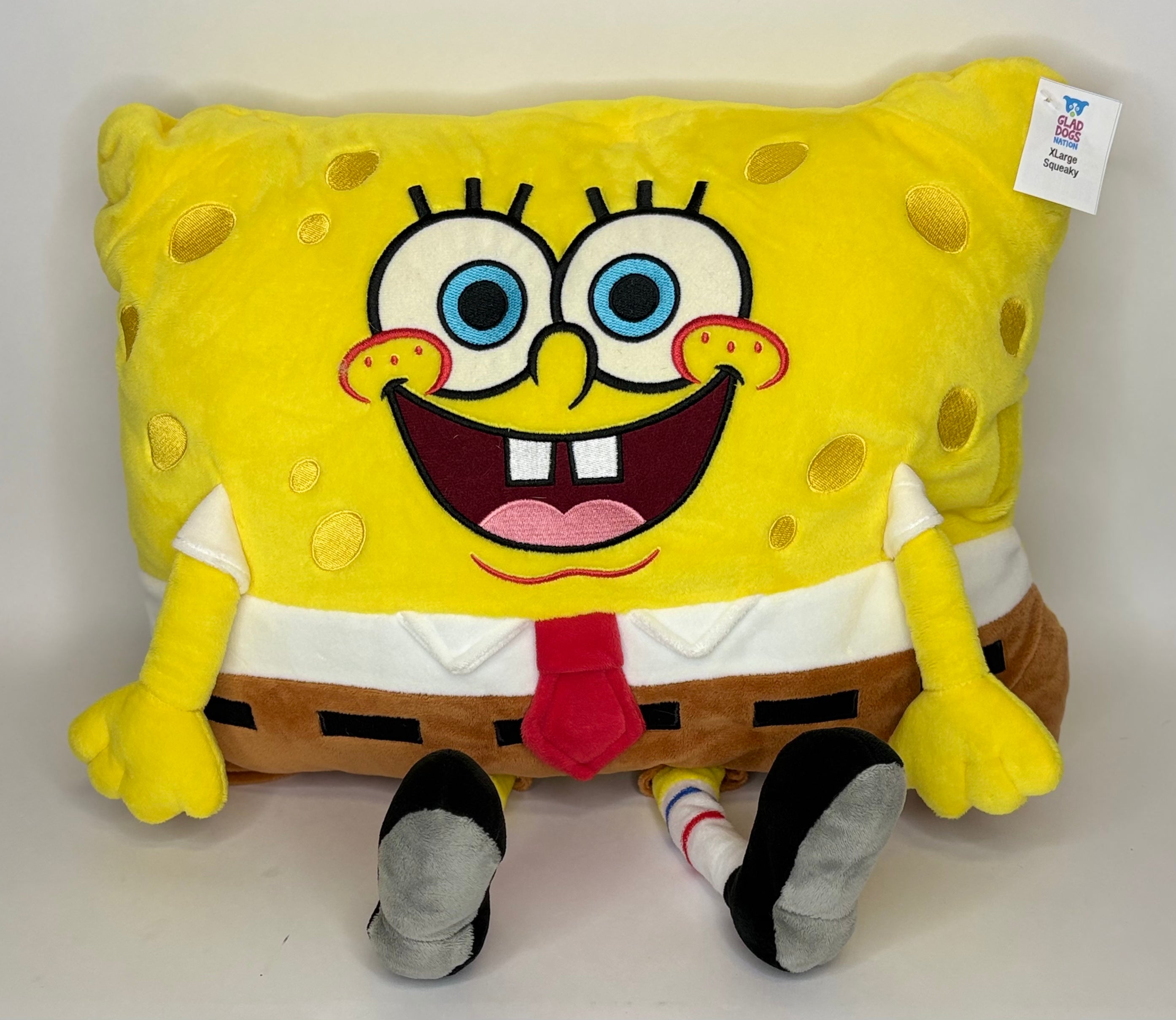 Pillow Pals Squeaky Stuffed Dog Toys: M, L & XL