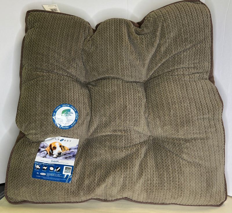 $7 OFF! 28" La-Z-Boy Square EcoTEC Microfiber Pillow Pet Bed: Brown