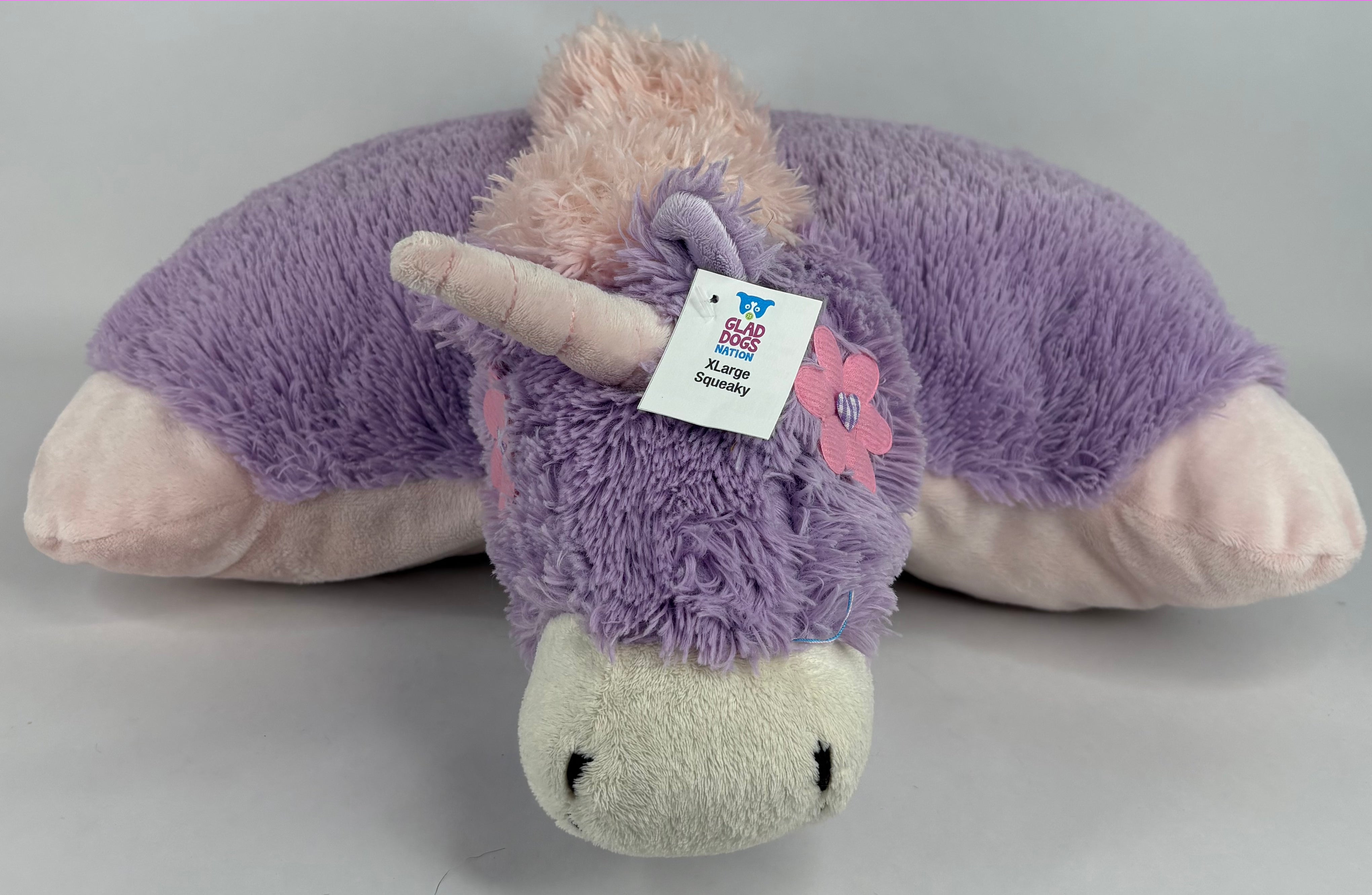 Pillow Pals Squeaky Stuffed Dog Toys: M, L & XL