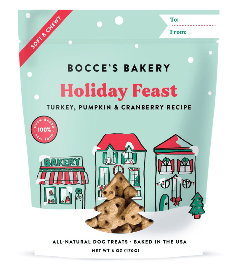 Bocce's Bakery Soft & Chewy Dog Treats: Turkey, Pumpkin & Cranberry