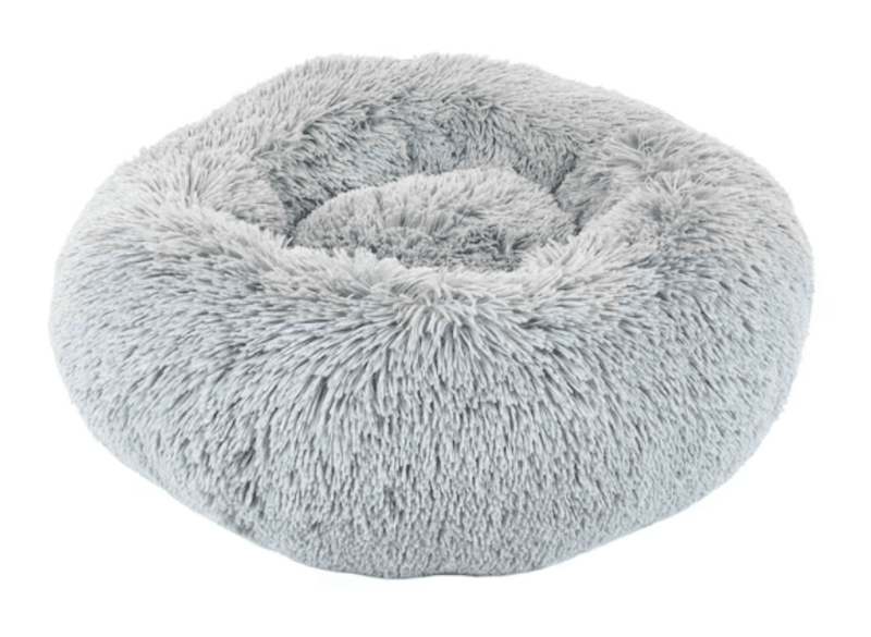 Precious Tails 24" Round Pillow Dog/Cat Bed: Ice Gray