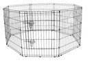 Pet Essentials 30"H x 48"W Black Steel Exercise Pen/X-Pen
