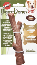 Ethical Pet Bambone Bam-Bones Plus Branch Beef Dog Toy Chew: 2 Sizes