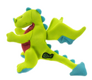 goDog Dragons DOUBLE Chew Guard Plush Dog Toy Green Dragon: Large