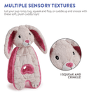 Outward Hound Cuddle Tugs Bunny Squeaky Plush Dog Toy CHEAPER THAN CHEWY!