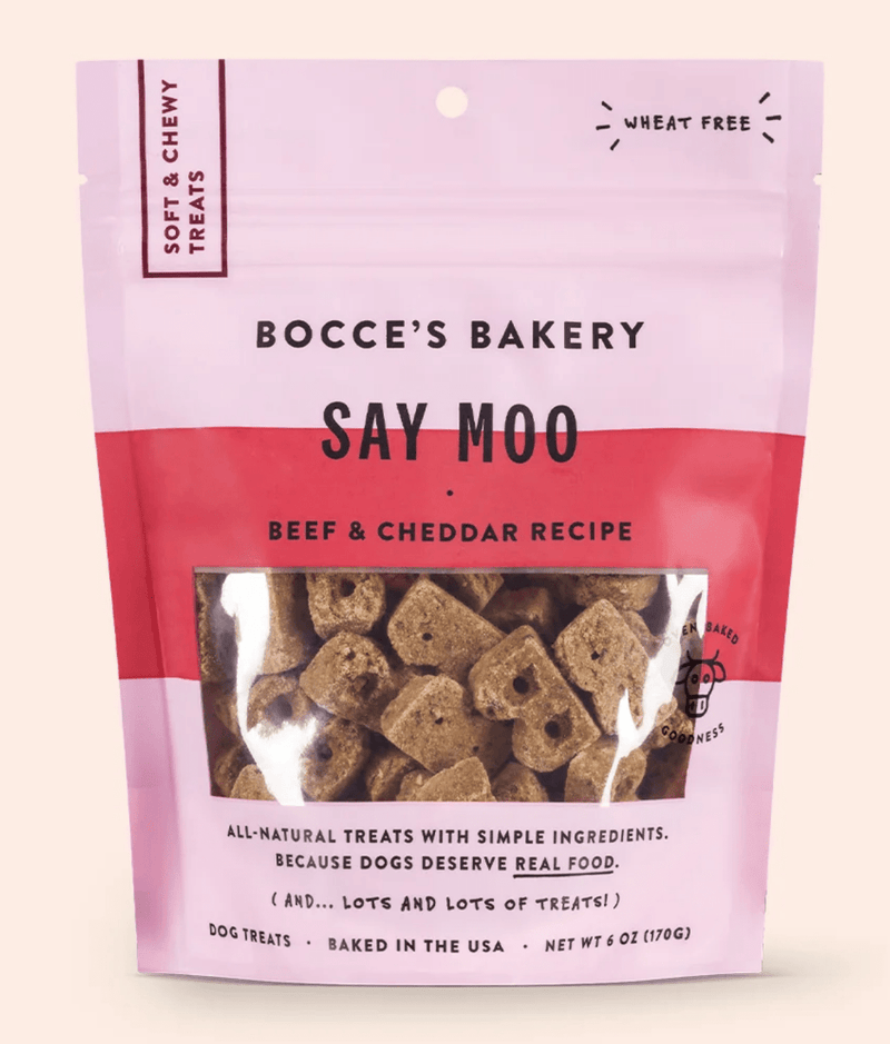 Bocce's Bakery Say Moo Soft & Chewy Treats: Beef & Cheddar