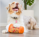 Puggin Spice Latte Power Plush Squeaky Dog Toy: 2 Sizes