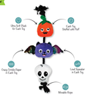 SAVE $1! PetShop by Fringe Studio Literally Dead Cute Plush & Rope Squeaky Dog Toy