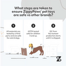 ZippyPaws Holiday Burrow™ Santa's Workshop Plush Dog Toy