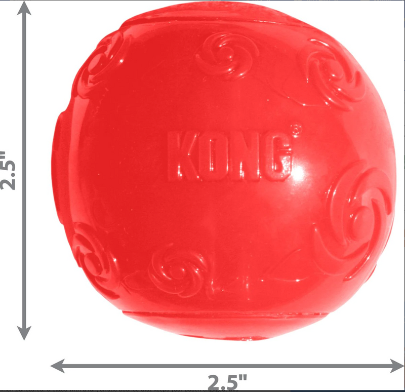 Kong Squeezz Squeaky Ball Dog Toy: 3 Sizes • Choose Color • CHEAPER THAN CHEWY