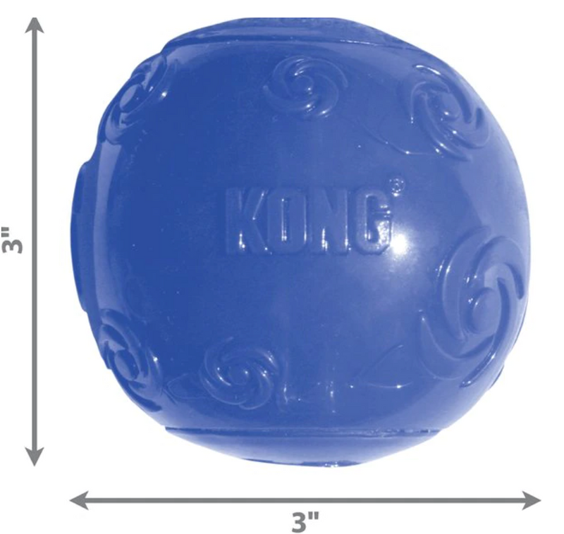 Kong Squeezz Squeaky Ball Dog Toy: 3 Sizes • Choose Color • CHEAPER THAN CHEWY