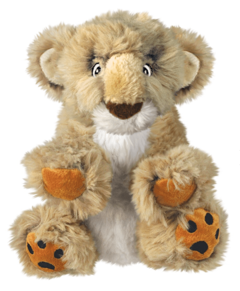 KONG Comfort Kiddos Lion Removable Squeaker Plush Dog Toy: XS & S Dogs