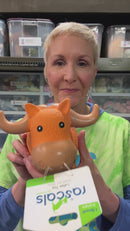 Coastal Pet Rascal Grunting Big Horn Bull Dog Toy: 6.5"