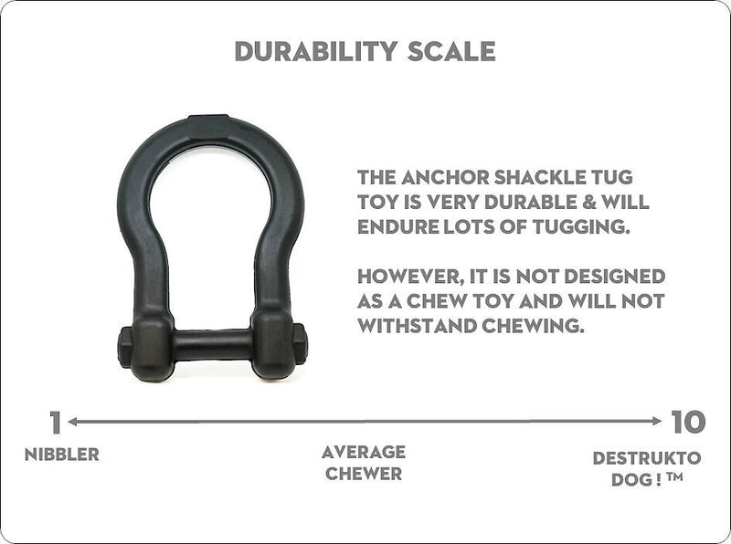 38% OFF! Industrial Dog by SodaPup Natural Rubber Anchor Shackle Dog Tug Toy / Made in USA