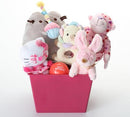 Happy Birthday Pink & SQUEAKY Dog Gift Basket: 3 Sizes