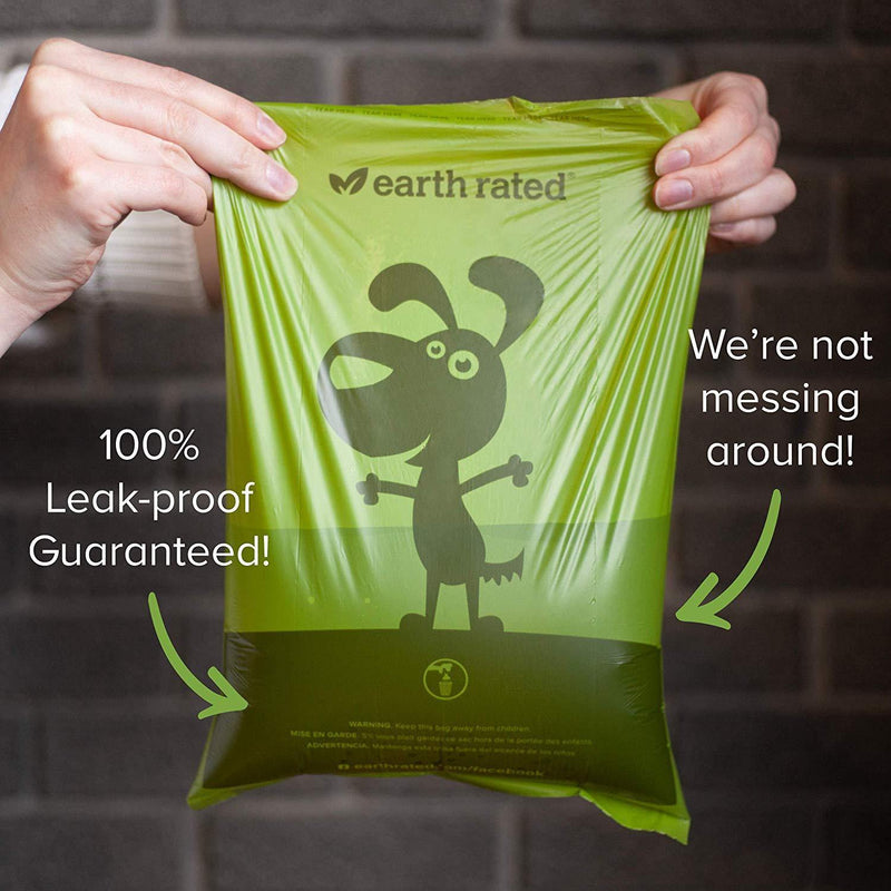 Earth Rated Eco-Friendly Leak Proof Bags for Poo Pick-Up: 120