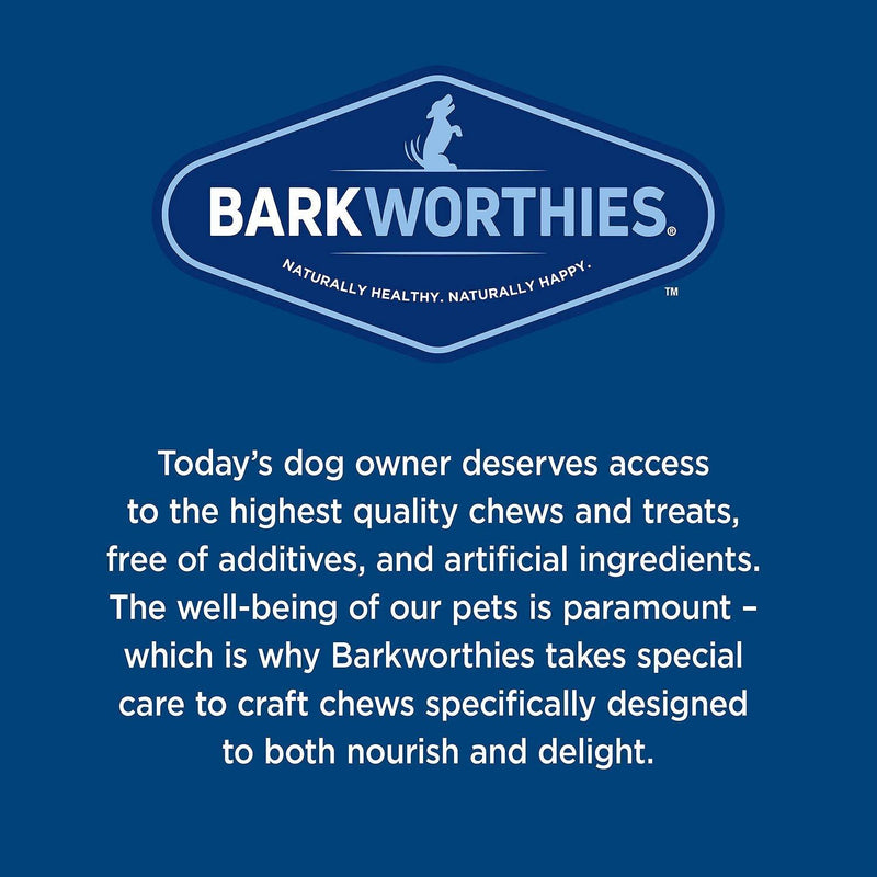 Barkworthies Odor-Free Standard Bully Sticks Dog Treats: 6" & 12"