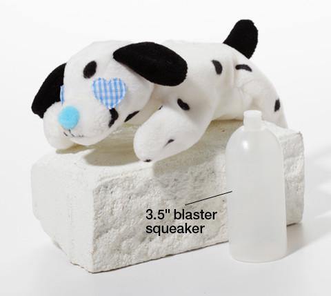 Blaster Baby Lightly-Stuffed Dog Toy with Big SQUEAKER / Beanie Babies with No Beans!