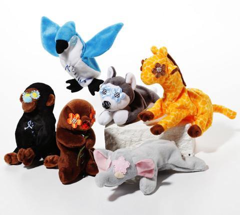 Blaster Baby Lightly-Stuffed Dog Toy with Big SQUEAKER / Beanie Babies with No Beans!