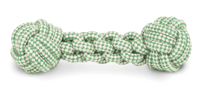 Harry Barker Cotton Skipper Rope Dog Toy: Green