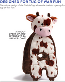 Outward Hound Cuddle Tugs Cow Squeaky Plush Dog Toy