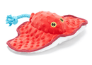 BARK Sting Crosby the Ray Squeak, Crinkle & Rope Dog Toy