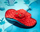 BARK Sting Crosby the Ray Squeak, Crinkle & Rope Dog Toy