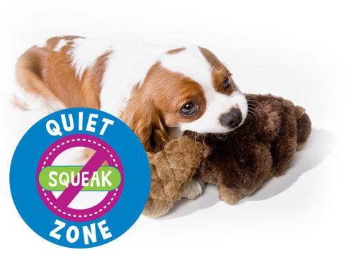 Quiet Zone Stuffed Dog Toys Without Squeakers: Tiny to XLarge