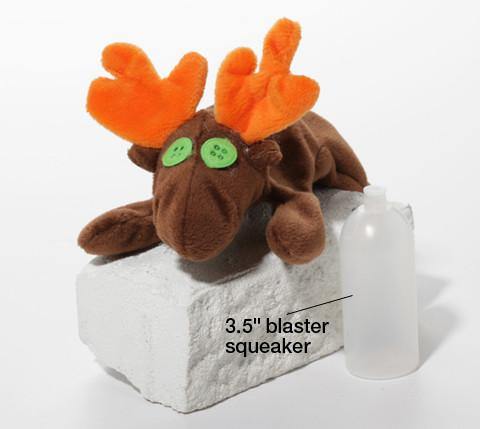 Blaster Baby Lightly-Stuffed Dog Toy with Big SQUEAKER / Beanie Babies with No Beans!