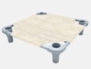 4Legs4Pets Elevated Dog Bed: 22"x22"