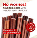 $1 OFF! Natural Farm Beef 12" Bully Sticks Dog Treats CHEAPER THAN CHEWY - Glad Dogs Nation | ALL Profits Donated