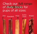 $1 OFF! Natural Farm Beef 12" Bully Sticks Dog Treats CHEAPER THAN CHEWY - Glad Dogs Nation | ALL Profits Donated