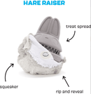 10% OFF! BARK Hare Raiser Rabbit Rubber Super Chewer Dog Toy Grey Medium/Large - Glad Dogs Nation | ALL Profits Donated