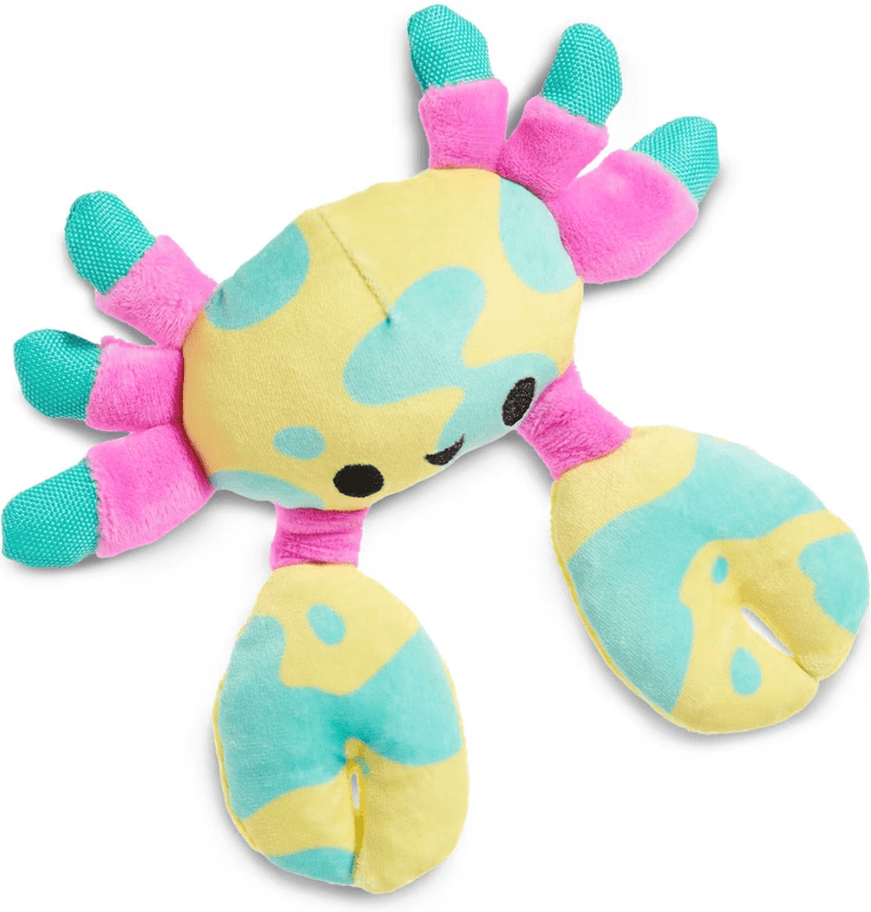 10% OFF! BARK Moe the Mosaic Crab Squeaky & Soft Crinkle Dog Toy for Tiny & Small Dogs - Glad Dogs Nation | ALL Profits Donated