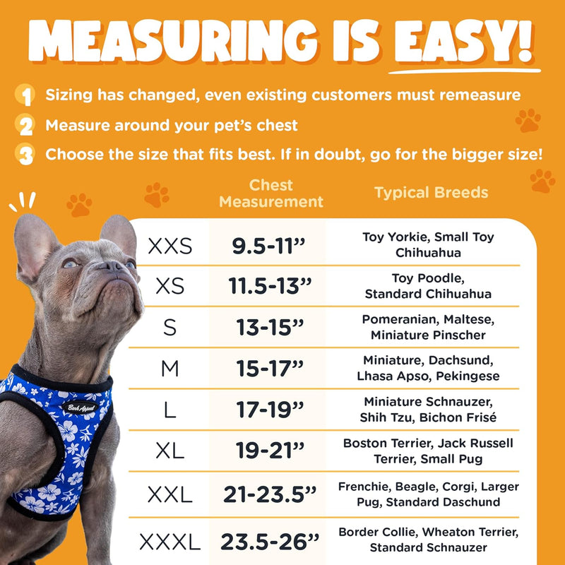 $2 OFF! Bark Appeal Step - in Dog Harness, Anti - Choke, Adjustable Strap, Heavy Duty Clip • 4 Colors, 4 Sizes - Glad Dogs Nation | ALL Profits Donated