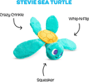 $2 OFF! BARK Stevie Sea Turtle Crinkly Squeaky Plush Dog Toy for Small Dogs - Glad Dogs Nation | ALL Profits Donated