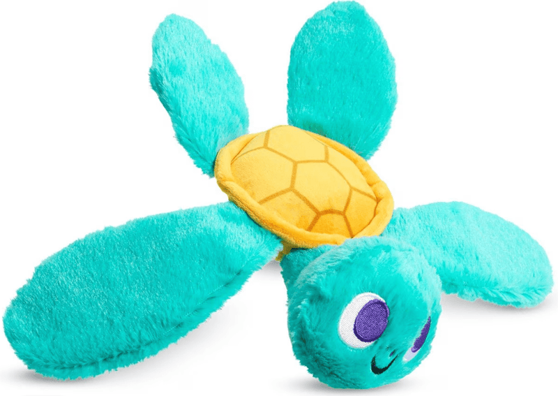 $2 OFF! BARK Stevie Sea Turtle Crinkly Squeaky Plush Dog Toy for Small Dogs - Glad Dogs Nation | ALL Profits Donated