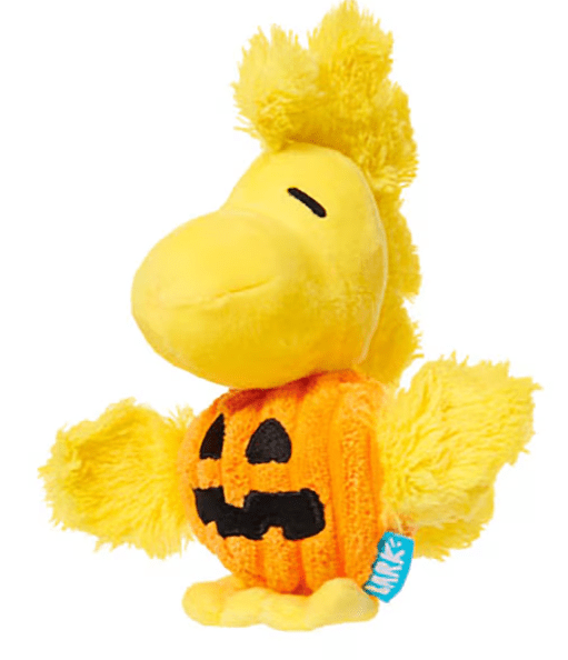 $3 OFF! BARK Peanuts Woodstock Pumpkin Halloween Plush Dog Toys XS - S - Glad Dogs Nation | ALL Profits Donated