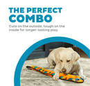 $3 OFF! Outward Hound Durablez Stuffing - Free Squeaky Interactive Snake Dog Toy, Orange, XL - Glad Dogs Nation | ALL Profits Donated