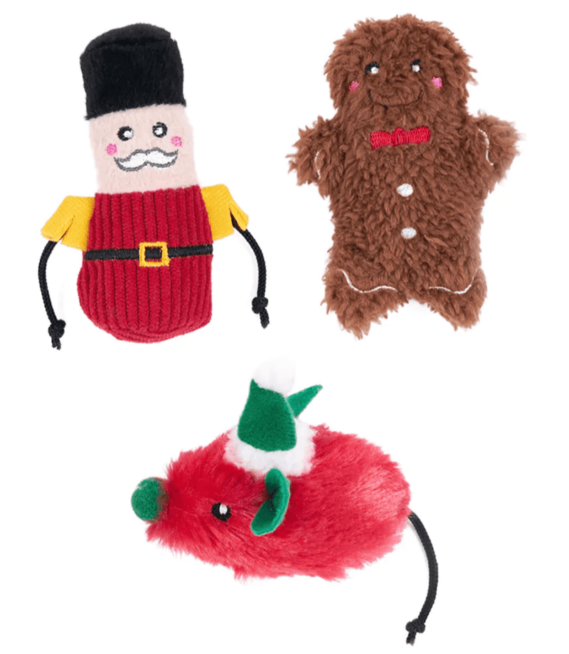 $3 OFF! ZippyClaws Holiday Festive Cheer Cat Toy 6 Pack - Glad Dogs Nation | ALL Profits Donated