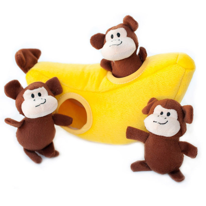 $3 OFF! ZippyPaws Zippy Burrow® Monkeys ‘n Banana - Glad Dogs Nation | ALL Profits Donated
