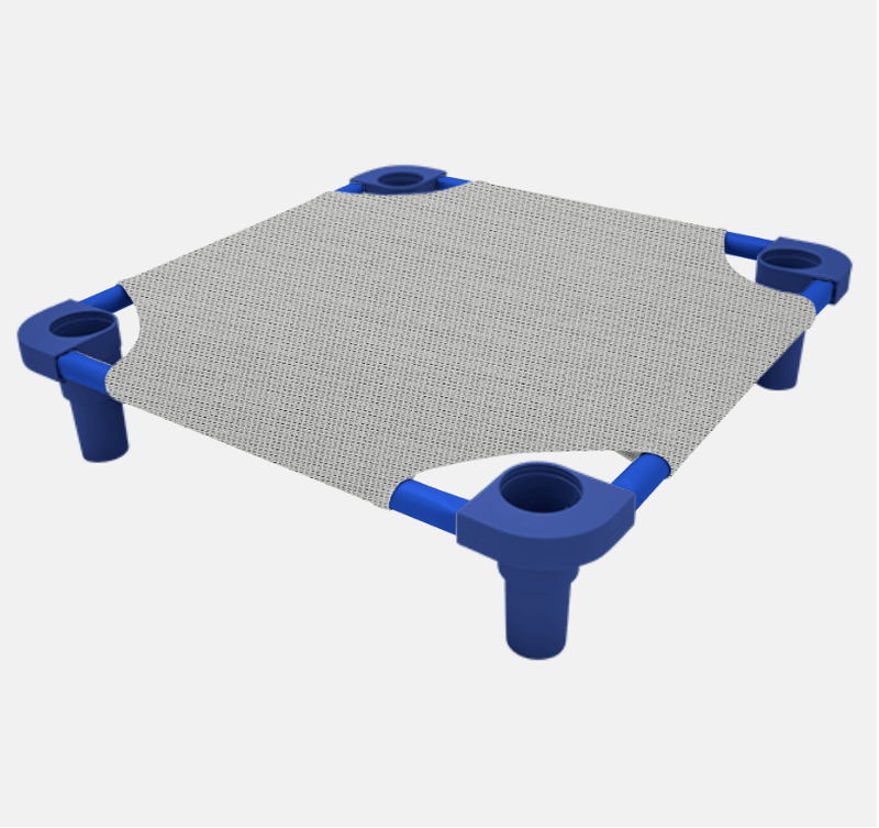 4Legs4Pets Elevated Pet Bed: DETROIT Football Team Spirit - Glad Dogs Nation | ALL Profits Donated