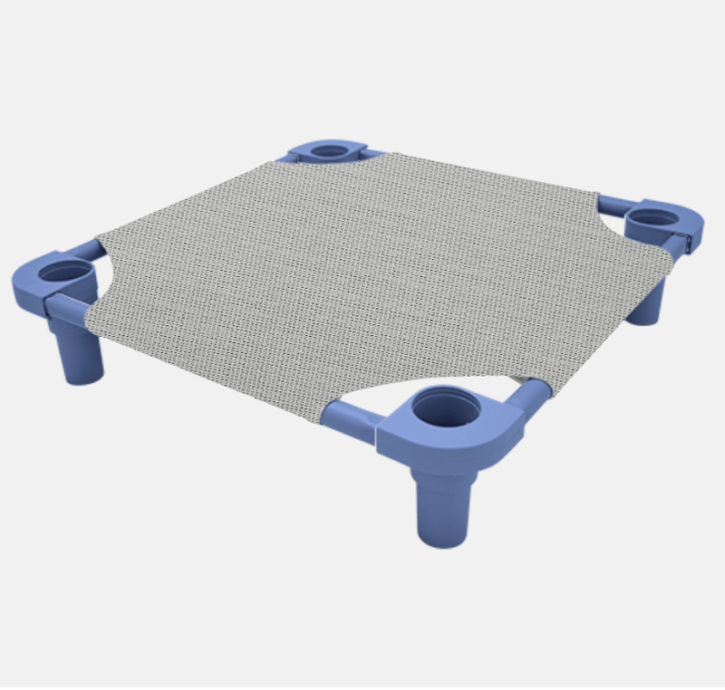 4Legs4Pets Elevated Pet Bed: DETROIT Football Team Spirit - Glad Dogs Nation | ALL Profits Donated