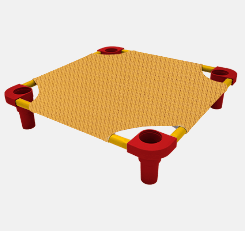 4Legs4Pets Elevated Pet Bed: KANSAS CITY Football Team Spirit - Glad Dogs Nation | ALL Profits Donated