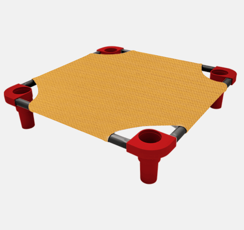 4Legs4Pets Elevated Pet Bed: KANSAS CITY Football Team Spirit - Glad Dogs Nation | ALL Profits Donated