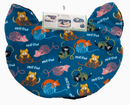 $5 OFF! Screaming Pickles Handmade Cat - Head Shaped Blue Fleece Pet Bed Cozy Mat: Kittens with Yarn - Glad Dogs Nation | ALL Profits Donated