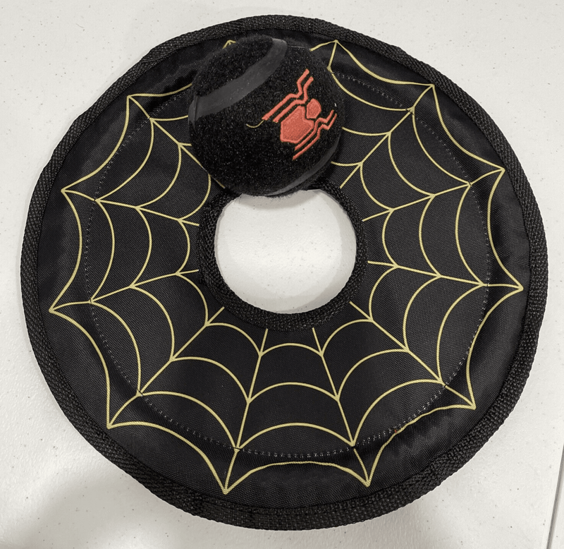 50% OFF! BARK 2pc Marvel Spiderman Spider Flyer & Squeaky Fetch Ball - Glad Dogs Nation | ALL Profits Donated
