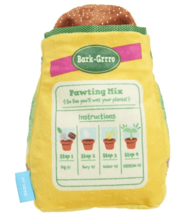 50% OFF! BARK Diggin' Dirt Pawting Mix Dog Toy with Crinkle and Squeaker - Glad Dogs Nation | ALL Profits Donated