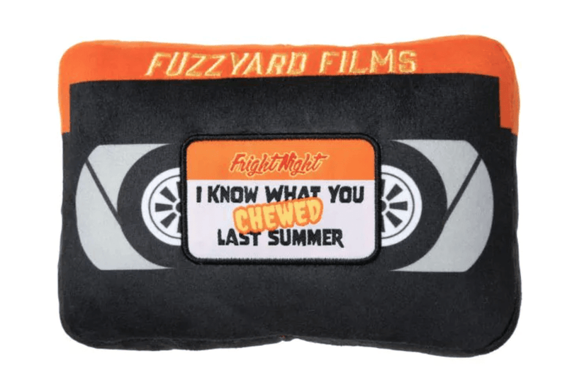 50% OFF! FuzzYard VHS Tape Horror Film Plush Squeaky Dog Toy - Glad Dogs Nation | ALL Profits Donated
