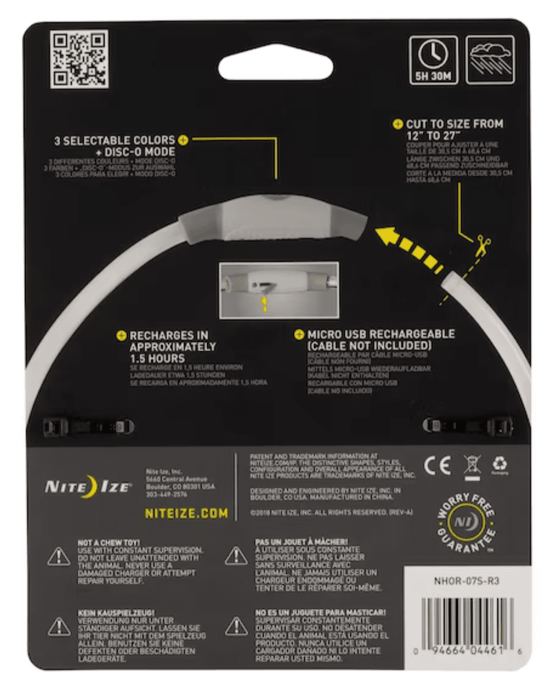 50% OFF! Nite Ize NiteHowl Disc - o Select Dog Collar, Cut to Size - Glad Dogs Nation | ALL Profits Donated